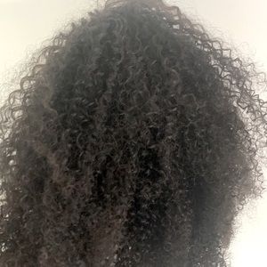 V-part kinky curly human hair wig 150 density from U-Nice hair